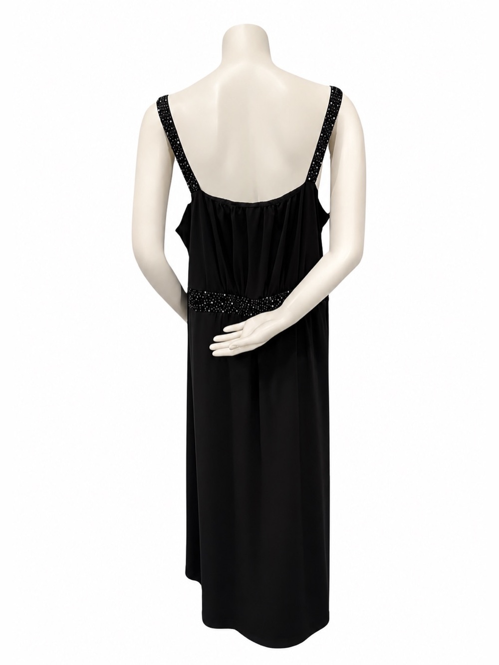 Lane Bryant NWT Black Beaded High Low Dress Size 22 - Picture 4 of 11